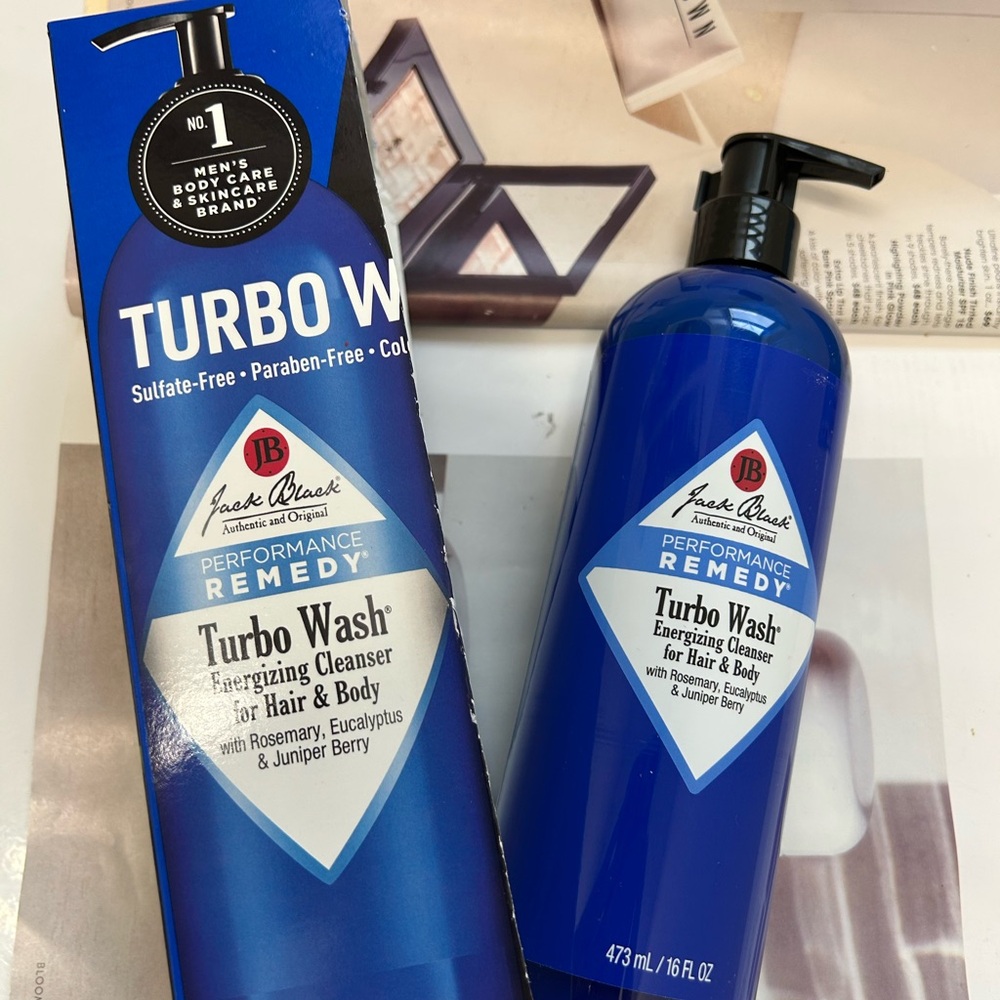 Jack Black Turbo Wash® Energizing Cleanser for Hair & Body 16oz/473ml